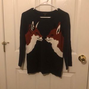 Ann Taylor Fox sweater